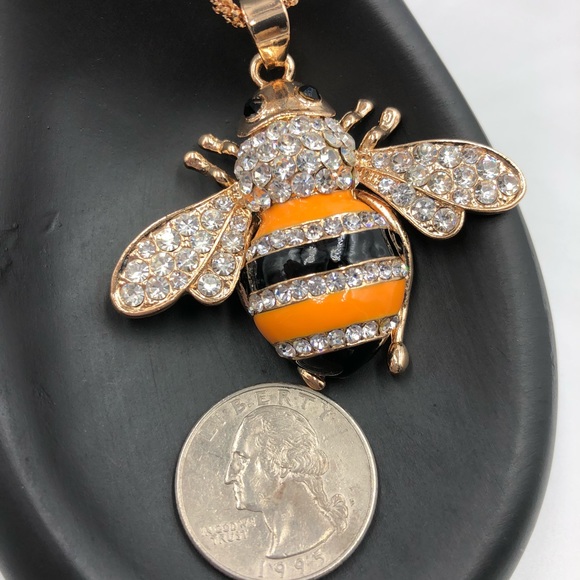 🐝 Bumblebee Statement Necklace NEW - Picture 4 of 4
